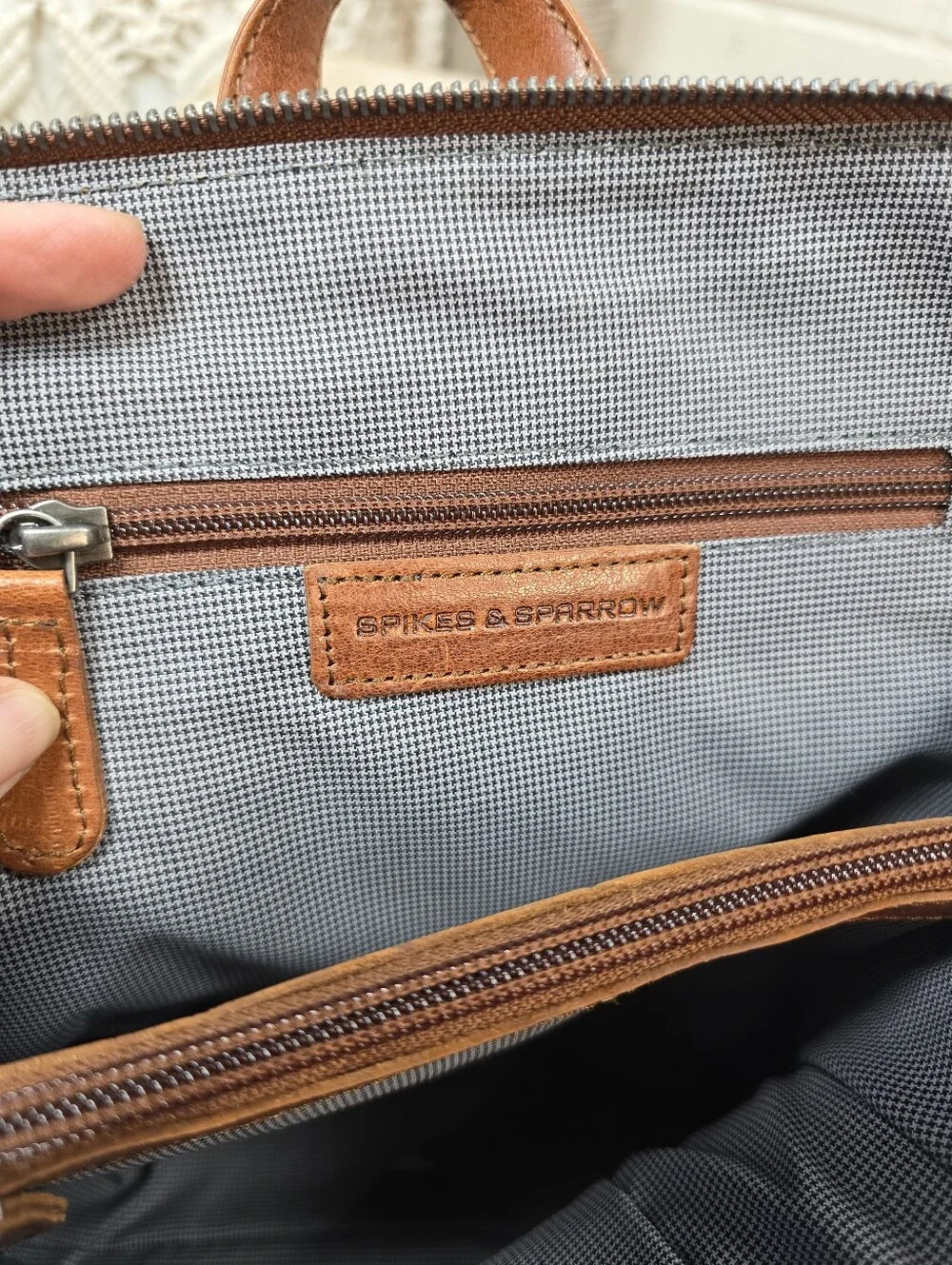 Spikes and Sparrow Brown Leather Backpack